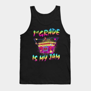 1st Grade Is My Jam First Day Of School Tank Top